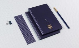 carnet de note bleu nuit pour progresser 